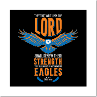 Wings Like Eagles Isaiah 40 31 Christian Bible Verse Posters and Art